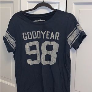 lucky brand x goodyear shirt. NEVER WORN.